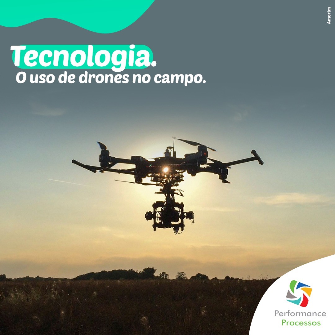 Tecnologia: O uso de drones no agronegócio.