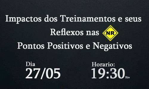 SERIE LIVE - SEGURANÇA - SALVE A DATA - 27/05 AS 19:30 com ARPIA SST